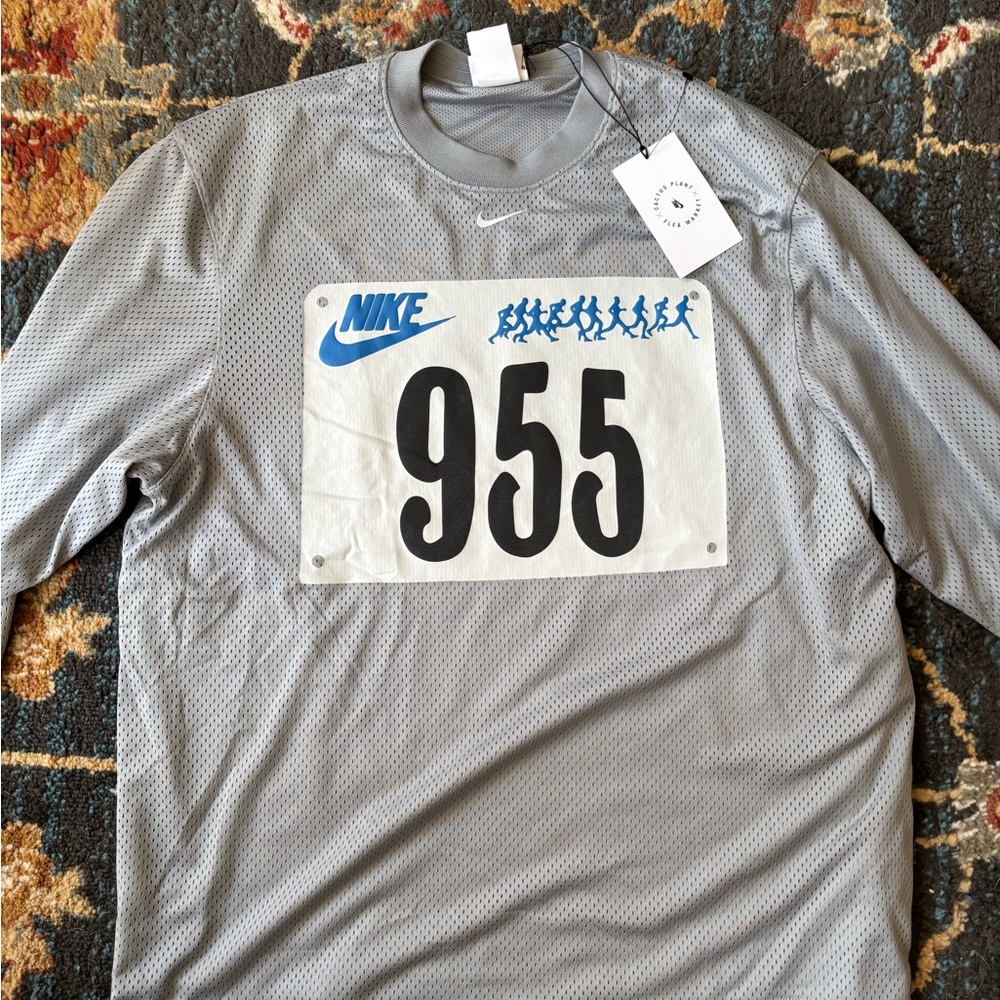 Cactus Plant Flea Market x Nike Running Jersey Grey Size Small